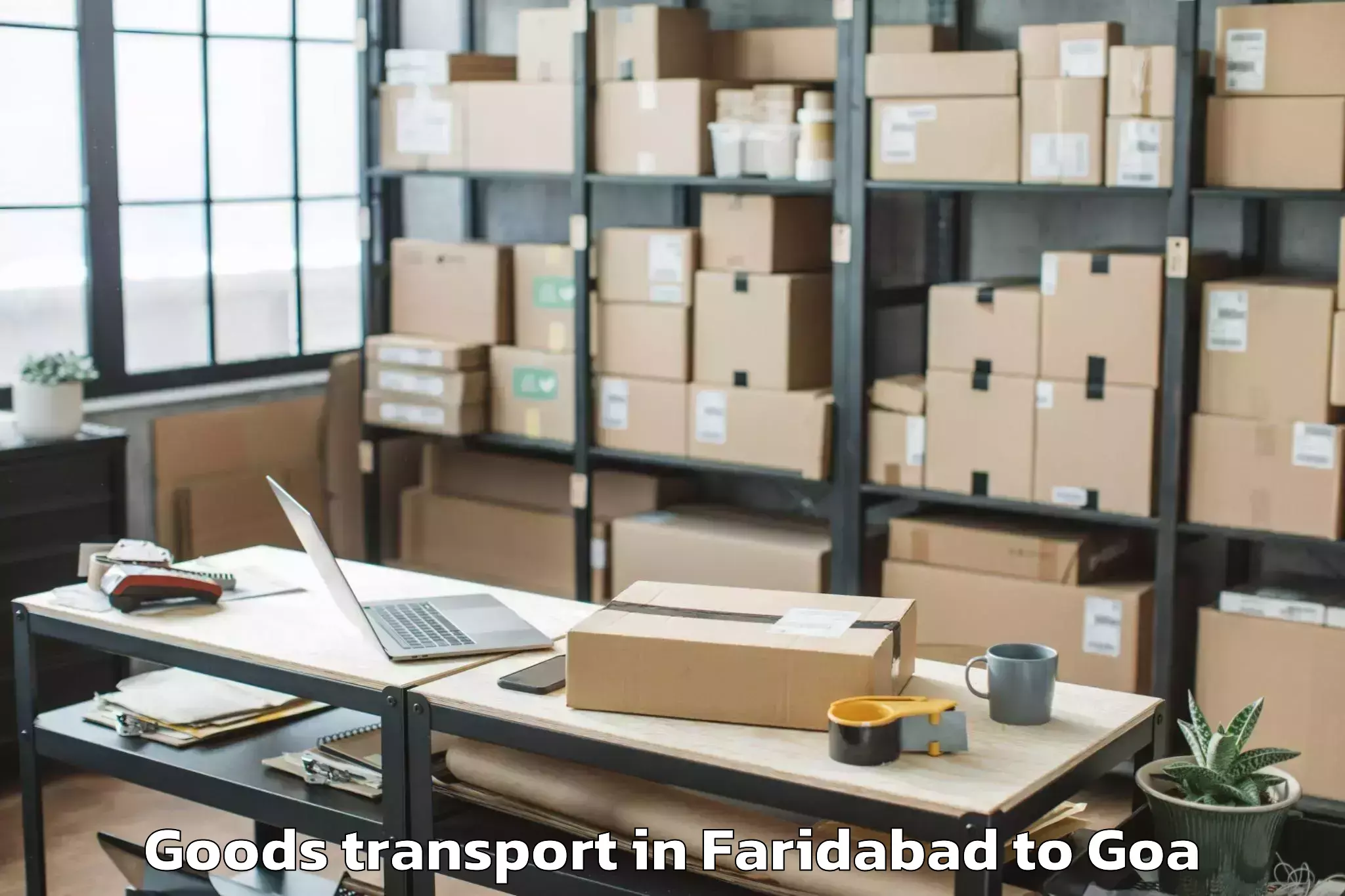 Book Your Faridabad to North Goa Airport Gox New Goods Transport Today